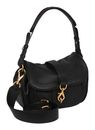 abro Leather Dalia Star Saddle Shoulderbag Black / Nickel
