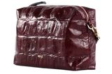abro Leder Maxi Cocco Crossbody Bag Kaia Bordeaux