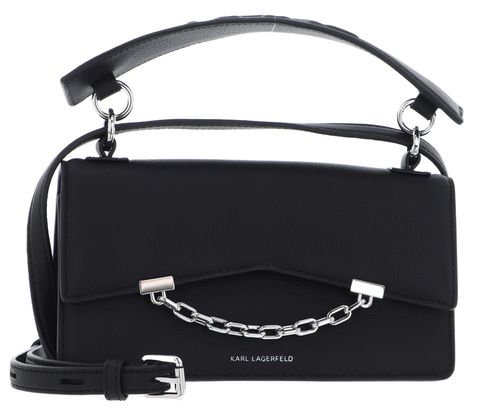 KARL LAGERFELD K / Seven Grainy Crossbody Bag Black