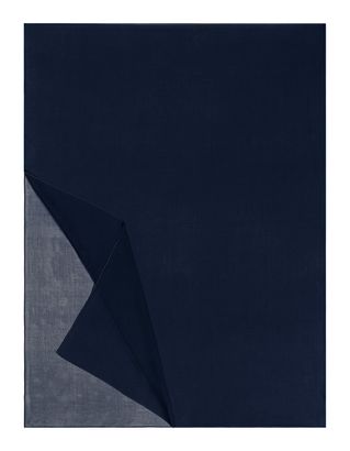 ROECKL Classic Georgette Scarf Navy