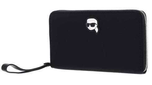 KARL LAGERFELD K / Ikonik 2.0 Nylon Travel Wallet Black