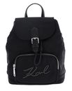 KARL LAGERFELD K / Signature Flap Backpack Black KARL LAGERFELD K / Signature Flap Backpack Black