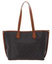 VALENTINO Lady Re Shopping Bag MORO / CUOIO