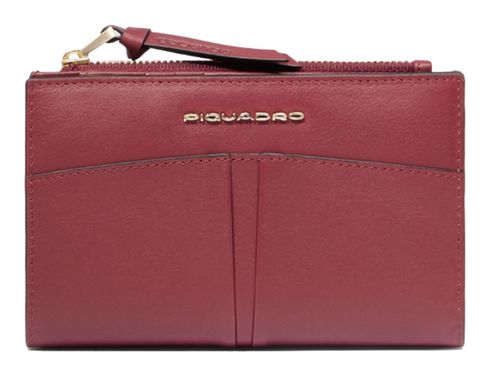 PIQUADRO Ashley Bifold Wallet Bordeaux