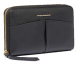 PIQUADRO Ashley Zip Around Women's Wallet RFID Black PIQUADRO Ashley Zip Around Women's Wallet RFID Black