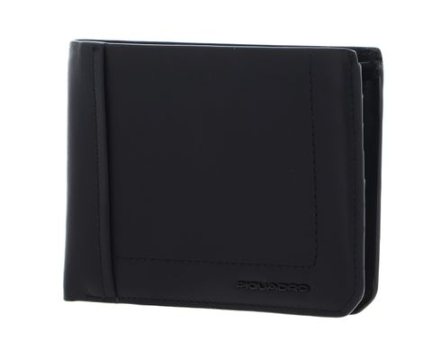 PIQUADRO Liko Wallet with Coin Pocket RFID Black