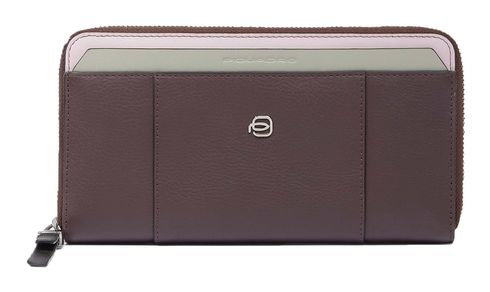 PIQUADRO Circle Zip Around Women's Wallet RFID PlumPink