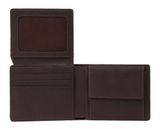 PIQUADRO Hedley Men´s Wallet With Flip Up ID Window Dark Brown PIQUADRO Hedley Men´s Wallet With Flip Up ID Window Dark Brown