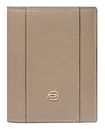 PIQUADRO Circle Trifold Wallet RFID Taupe PIQUADRO Circle Trifold Wallet RFID Taupe