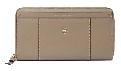 PIQUADRO Circle Zip Around Women's Wallet RFID Taupe