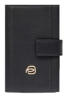 PIQUADRO Circle Compact Wallet With Single Slider RFID Black