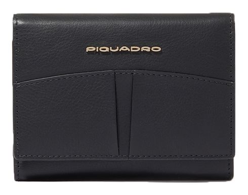 PIQUADRO Ashley Women´s Trifold Wallet RFID Black