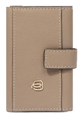 PIQUADRO Circle Compact Wallet With Single Slider RFID Taupe