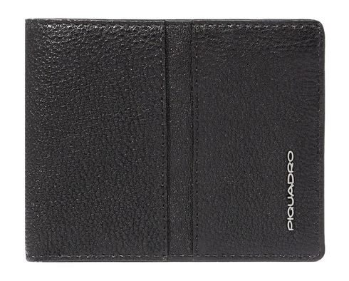 PIQUADRO Hedley Wallet with Coin Pocket RFID Black