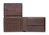 PIQUADRO Hedley Men’s Wallet with Flip Up ID RFID Dark Brown