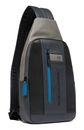 PIQUADRO Urban Convertible Mono Sling Bag Black - Grey