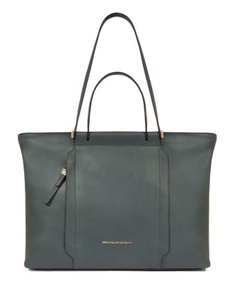 PIQUADRO Circle Tote 14" GreenGreen