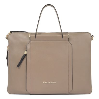 PIQUADRO Circle Computer And Tablet Briefcase Taupe