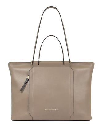 PIQUADRO Circle Tote 14" Taupe