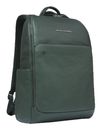 PIQUADRO Black Square Backpack Wide Opening 15,6" GreenGreen PIQUADRO Black Square Backpack Wide Opening 15,6" GreenGreen