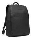 PIQUADRO Black Square Backpack Wide Opening 15,6" Black PIQUADRO Black Square Backpack Wide Opening 15,6" Black
