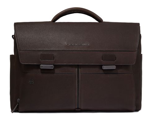 PIQUADRO Hedley Briefcase 1 Handle Dark Brown