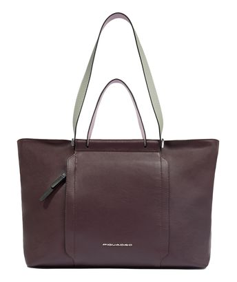 PIQUADRO Circle Tote 14" PlumPink