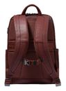 PIQUADRO Black Square Backpack Wide Opening 15,6" Tobacco