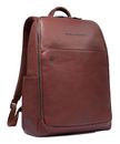 PIQUADRO Black Square Backpack Wide Opening 14" Tobacco PIQUADRO Black Square Backpack Wide Opening 14" Tobacco