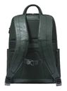 PIQUADRO Black Square Backpack Wide Opening 14" GreenGreen PIQUADRO Black Square Backpack Wide Opening 14" GreenGreen