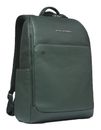 PIQUADRO Black Square Backpack Wide Opening 14" GreenGreen PIQUADRO Black Square Backpack Wide Opening 14" GreenGreen
