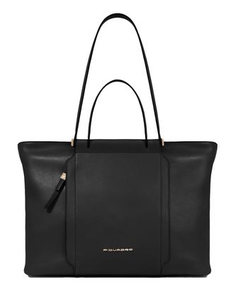 PIQUADRO Circle Tote 14" Black