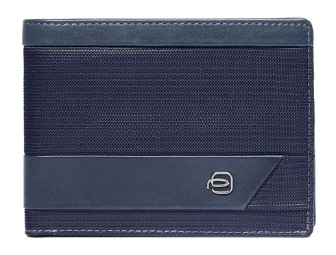 PIQUADRO Nevet Men´s Wallet with Coin Case RFID Blue