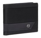 PIQUADRO Nevet Men´s Wallet with Coin Case RFID Black