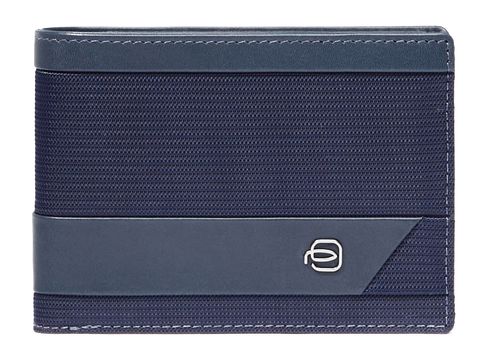 PIQUADRO Nevet Men’s Wallet with Flip Up ID RFID Blue