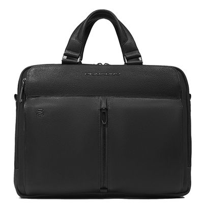 PIQUADRO Hedley 2 Handle Briefcase 14" Black