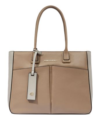 PIQUADRO Ashley Women's Computer Tote RFID S Beige