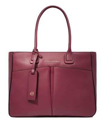 PIQUADRO Ashley Women's Computer Tote RFID S Bordeaux