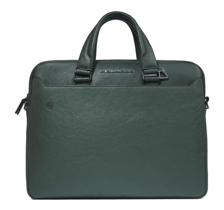 PIQUADRO Black Square Computer Briefcase GreenGreen