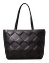 Calvin Klein Diamond Quilt Medium Shopper M CK Black Calvin Klein Diamond Quilt Medium Shopper M CK Black