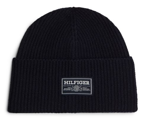 TOMMY HILFIGER TH Monotype Outdoor Wool Beanie Space Blue