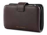 KARL LAGERFELD K / Lock Compact Wallet M Dark Chocolate