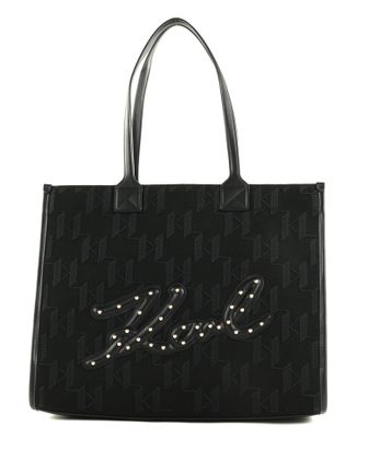 KARL LAGERFELD Midnight In Paris Tote Monogram Black