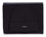 Calvin Klein Soft Giftset GS Classic Rib Beanie + Scarf CK Black Calvin Klein Soft Giftset GS Classic Rib Beanie + Scarf CK Black