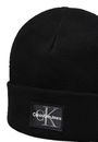 Calvin Klein CKJ Mono Logo Patch Warm Beanie Black Calvin Klein CKJ Mono Logo Patch Warm Beanie Black