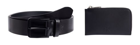 Calvin Klein Gift Zip Coin Purse And Belt W135 Black