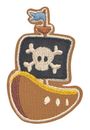 Lässig Textile Woven Sticker Set 3-teilig Piraten