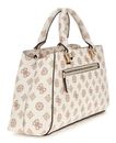 GUESS Evelune Girlfriend Satchel Cream Logo