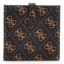 GUESS Laurel SLG Tab Card Case Brown Logo GUESS Laurel SLG Tab Card Case Brown Logo
