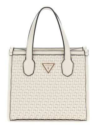 GUESS Silvana 2 Compartment Mini Tote XS Bone